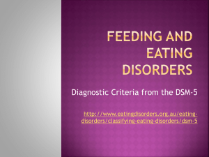 Feeding and eating disorders