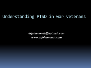 Understanding PTSD in war veterans