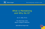 Mentalizing in the Treatment of Borderline Personality