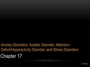 Anxiety Disorders