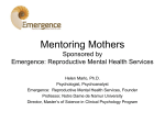 transitioning to motherhood - Emergence Reproductive Mental Health