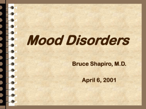 Depressive Disorders - New York Medical College