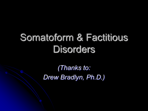 Psychiatric Classification