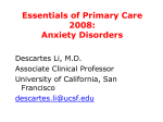 Anxiety 2008 - UCSF School of Medicine