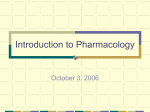 Introduction to Pharmacology