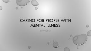 Caring for people with mental illness