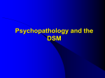 Psychopathology and the DSM