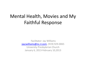Mental Health and our Faithful Response: Understanding