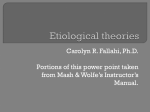 Etiological theories - Central Connecticut State University