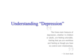 Understanding “Depression”