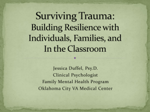 Surviving Trauma: The Impact on Individuals, Families, and