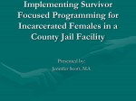 Survivors in an Incarcerated Setting