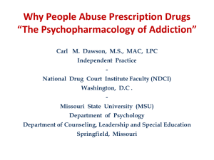 PRESCRIPTION DRUG ABUSE