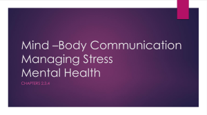 Mind – Body Communications Maintain Wellness