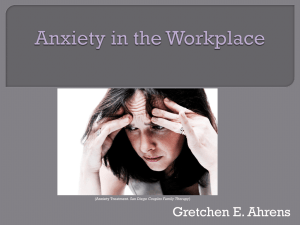Anxiety in the Workplace