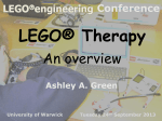 LEGO Therapy - University of Warwick