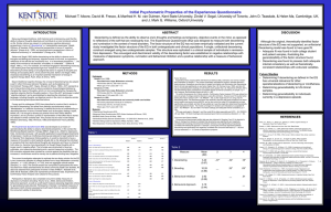 Initial Psychometric Properties of the