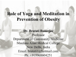 Role of Yoga and Meditation in Prevention of Obesity