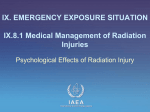 Psychological Effects of Radiation Injury