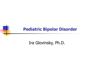 Pediatric Bipolar Disorder