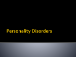 Personality Disorders