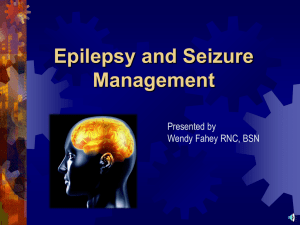Epilepsy and Seizure Mangament