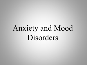 7C Anxiety and Mood Disorders