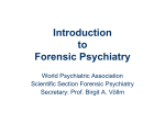 WPA forensic slides short - World Psychiatric Association