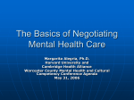 The Basics of Negotiating Mental Health Care