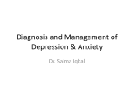 Diagnosis and Management of Depression