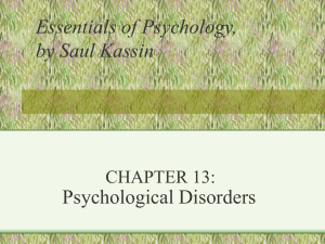 Psychological Disorders