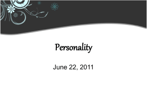 Personality - Neuropsych2011DukeTIP