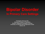 Bipolar Disorder - University of Colorado Denver