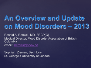 2013 An Update on Depressive Disorders