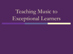 Teaching Music to Exceptional Learners