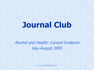 Related Journal Club Presentation