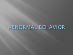 Abnormal Behavior