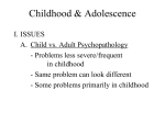Disorders of Infancy, Childhood, & Adolescence