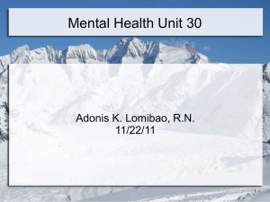 Mental Health Unit 30-2