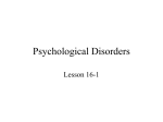 Psychological Disorders - Freeman Public Schools