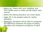 Eating disorders and body image. PPT