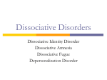 Dissociative Disorders