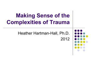 Making Sense of the Complexities of Trauma