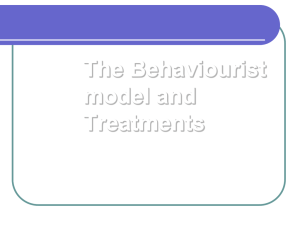 The Behavioural Model