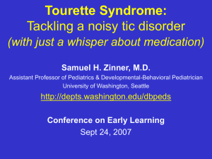 Tourette`s Disorder and Comorbidity