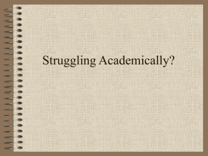 Struggling Academically?