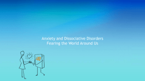 Anxiety and Dissociative Disorders