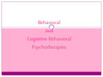 cognitive-behavioral therapy