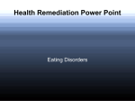 Eating Disorders Remediation Power Point