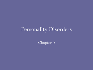 Personality Disorders